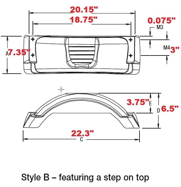 Boat Trailer Parts,Fenders