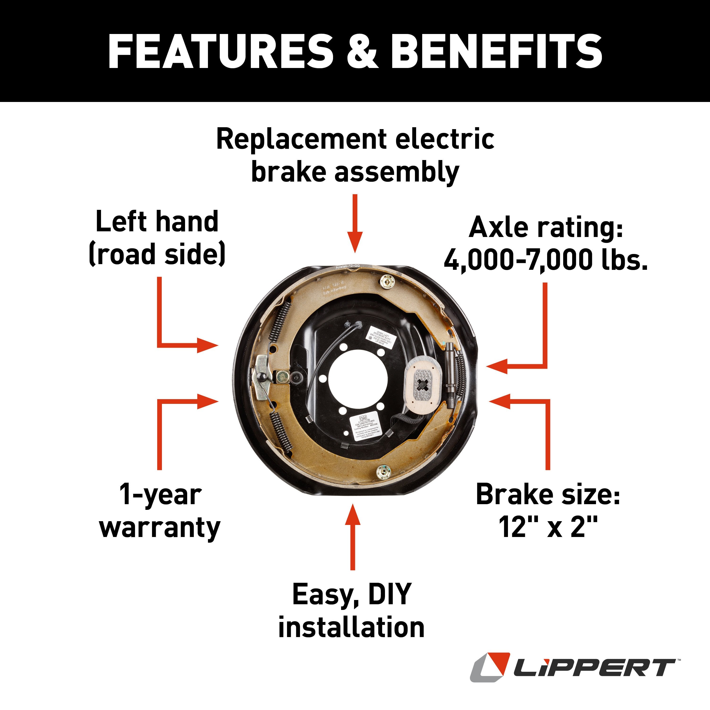 Trailer Brakes,Electric Drum Brake Assemblies