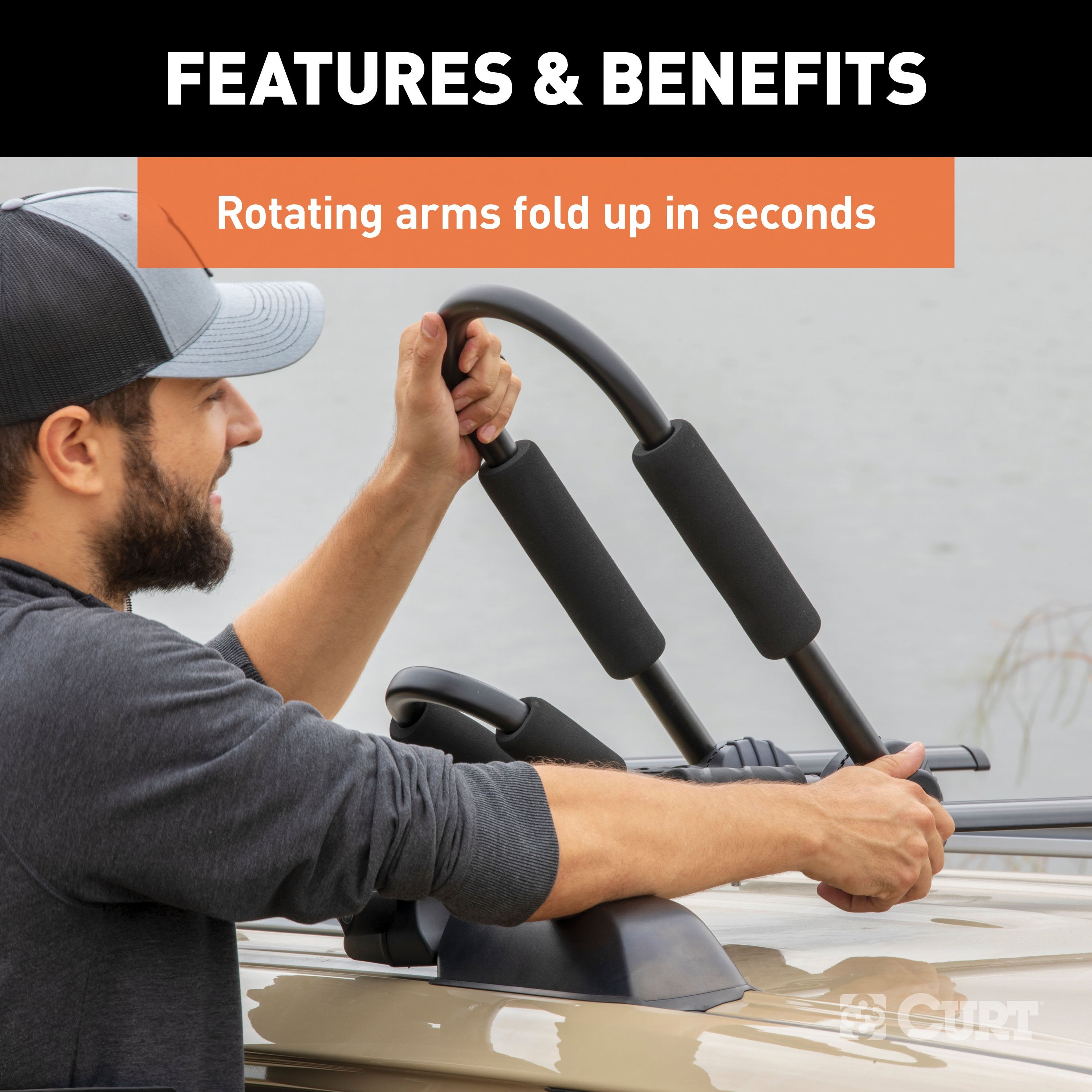 Rooftop Cargo,Kayak Canoe and Paddle Board Holders
