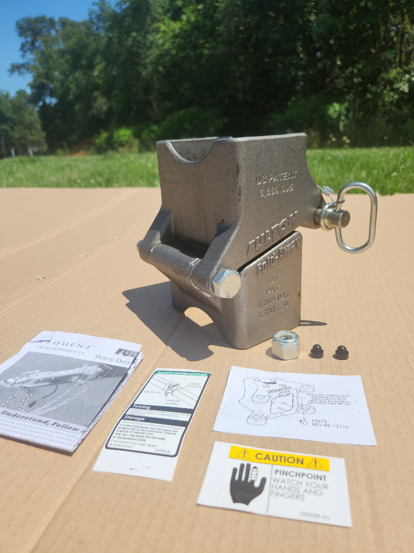 Swing Away Trailer Tongue,Raw Finish Weld-On Hinge Kits