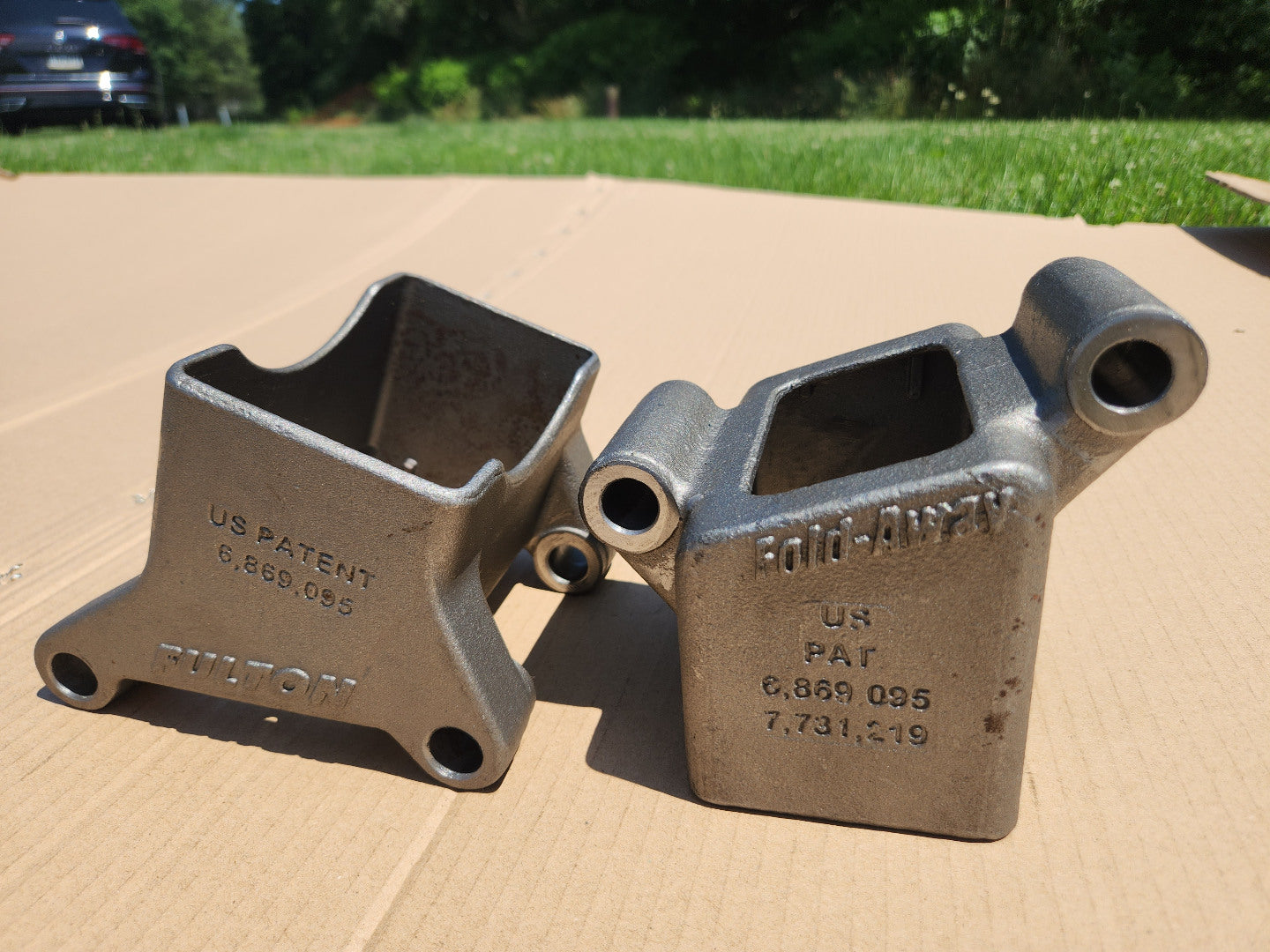 Swing Away Trailer Tongue,Raw Finish Weld-On Hinge Kits
