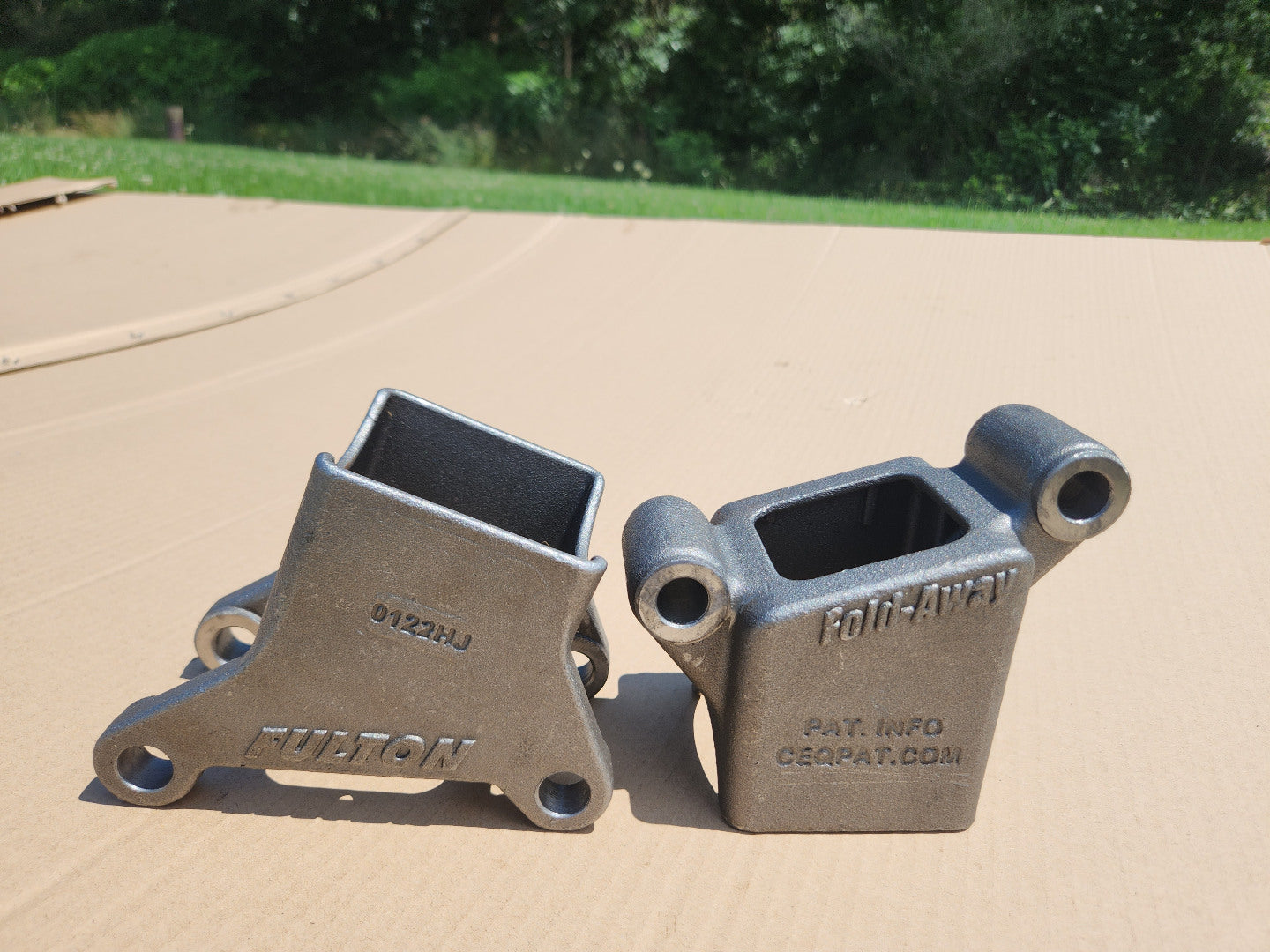 Swing Away Trailer Tongue,Raw Finish Weld-On Hinge Kits