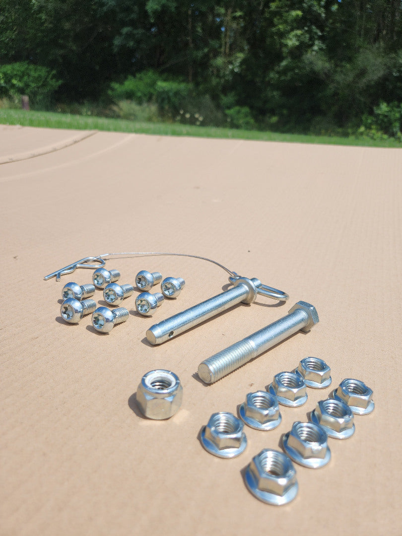 Swing Away Trailer Tongue,Zinc Plated Bolt-On Hinge Kits