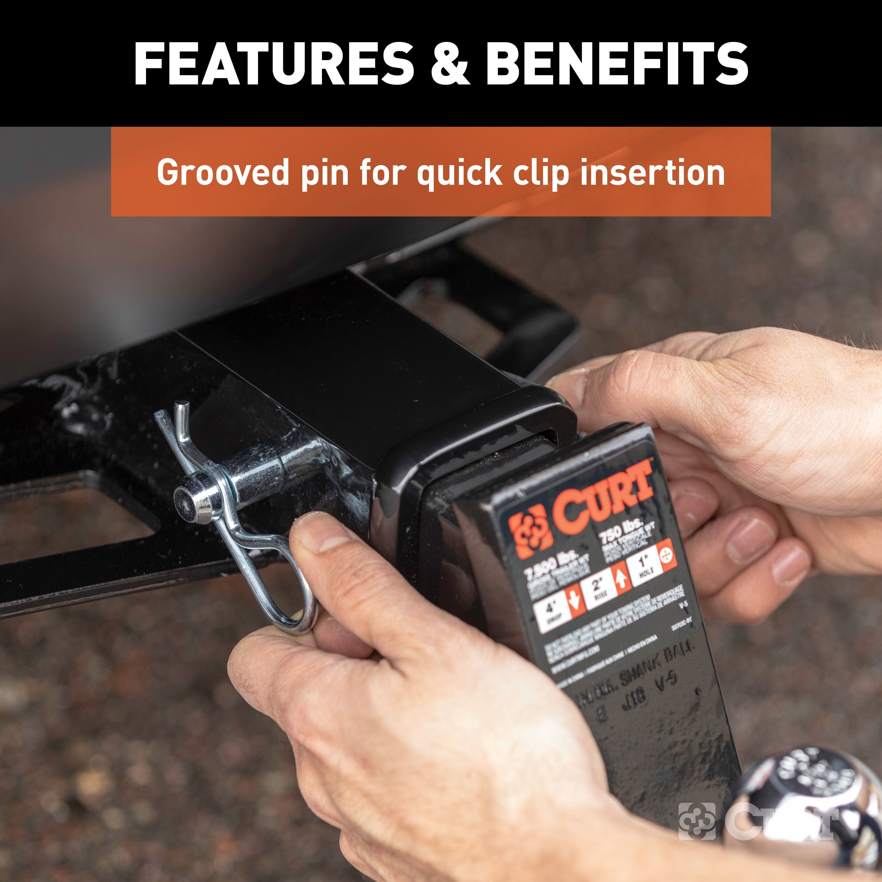 Hitch Pins and Clips,Fits 2 Inch Hitch