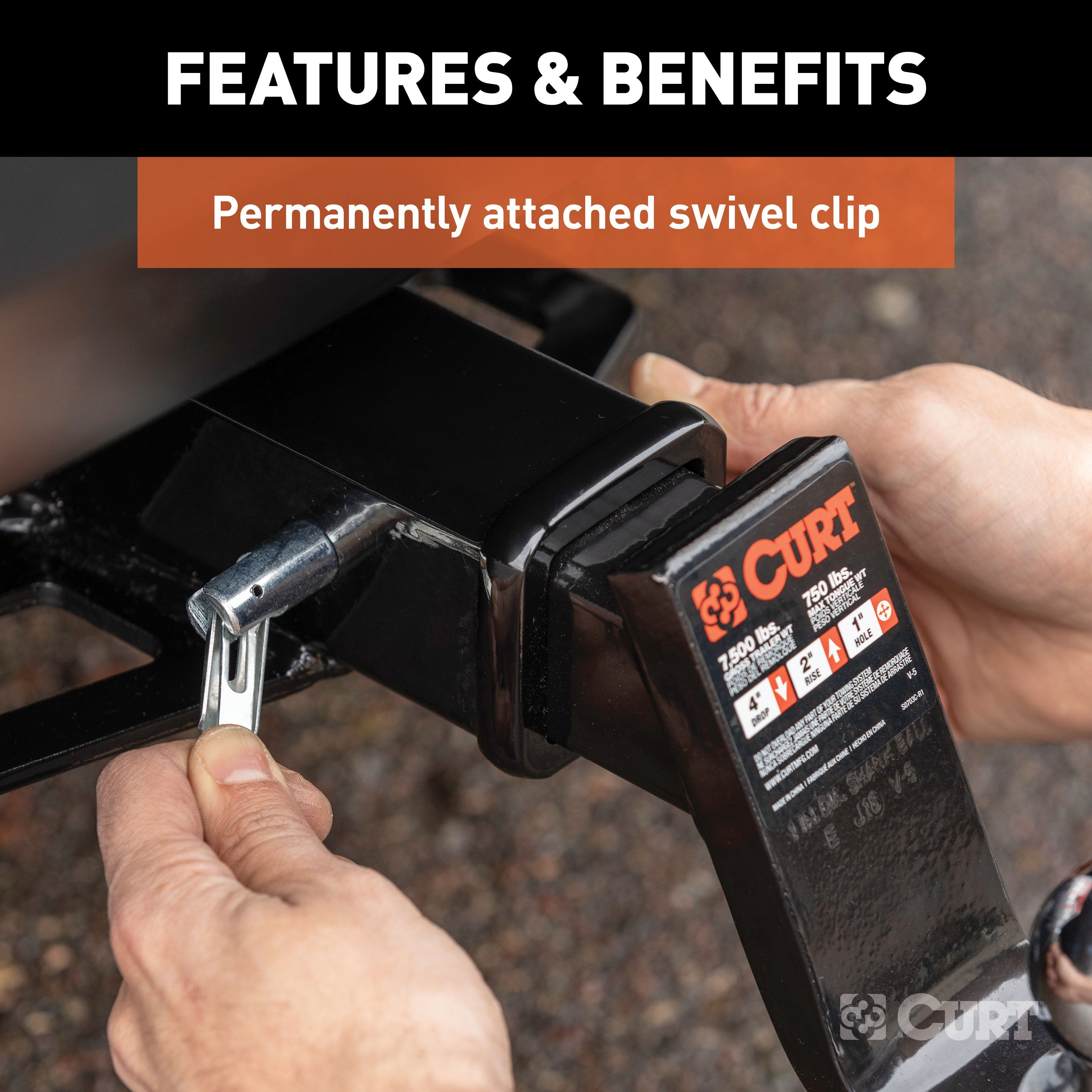 Hitch Pins and Clips,Fits 2 Inch Hitch