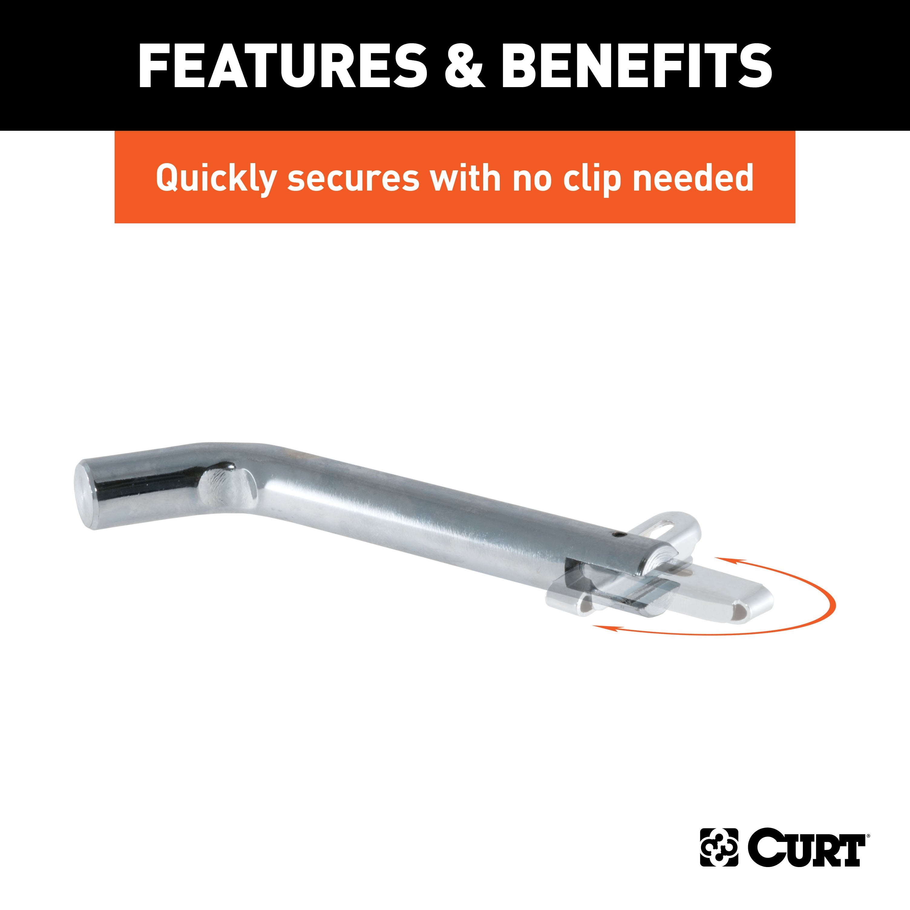 Hitch Pins and Clips,Fits 2 Inch Hitch
