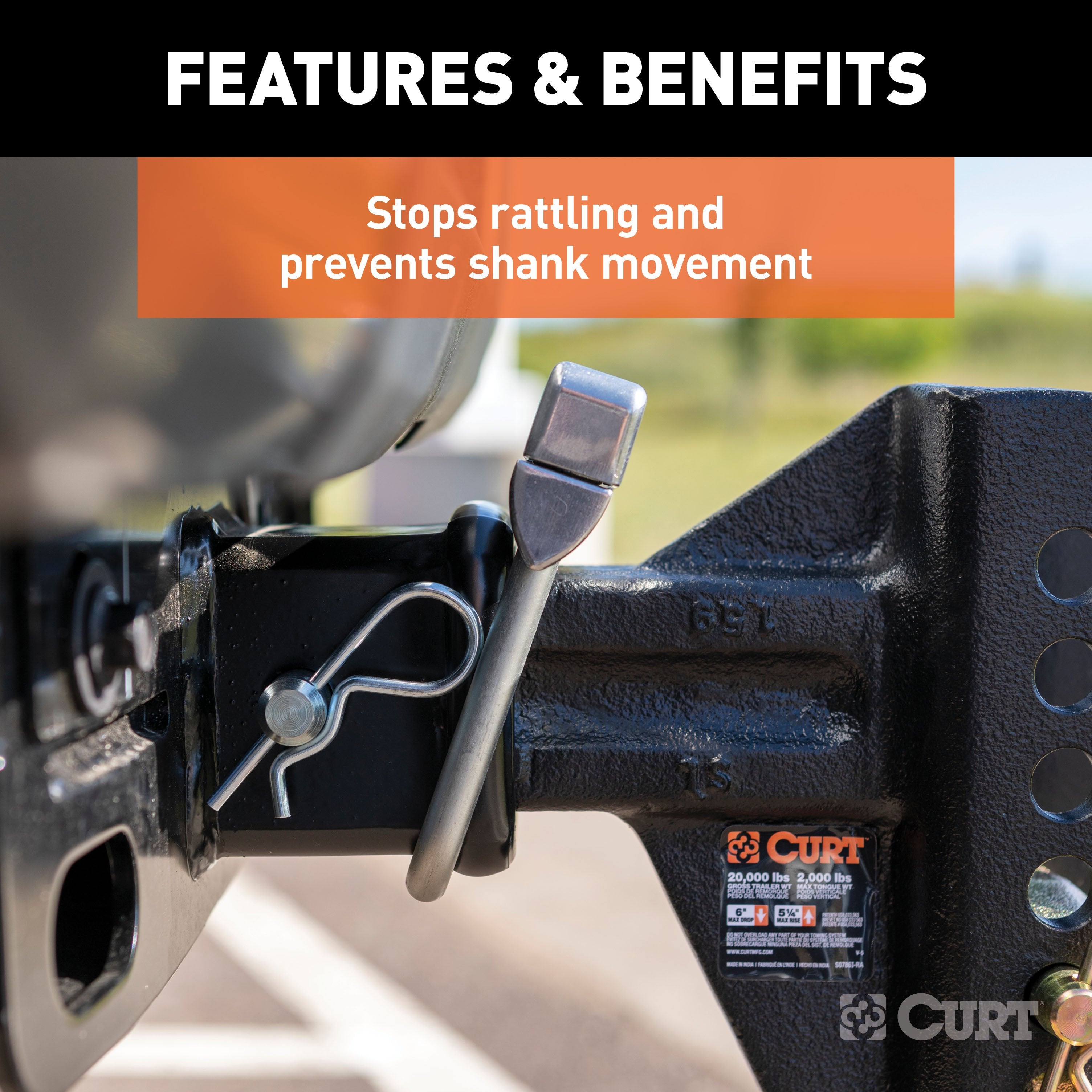 Trailer Hitch Accessories,Hitch Anti-Rattle Devices