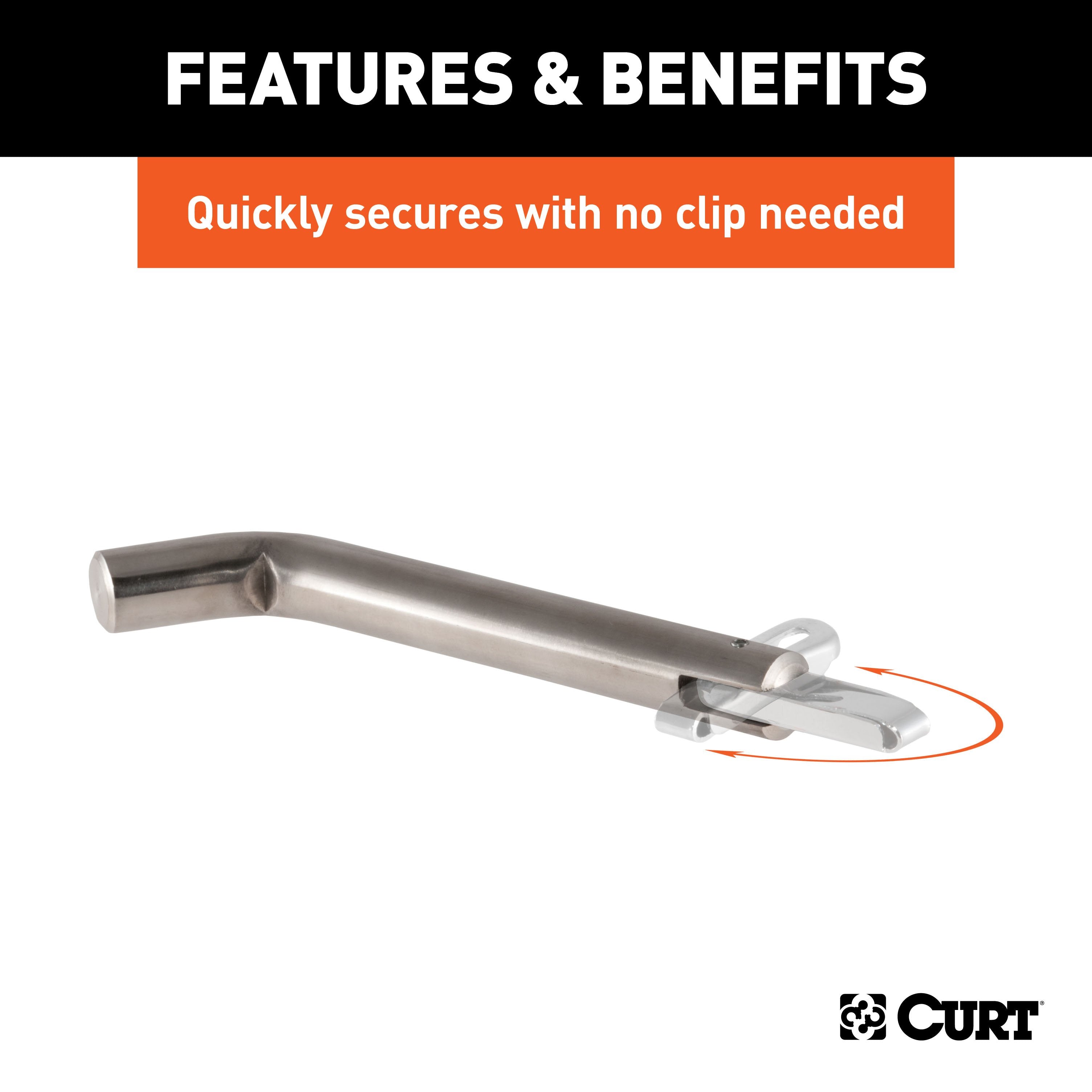 Hitch Pins and Clips,Fits 2 Inch Hitch