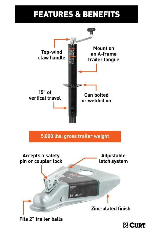 Trailer Jacks,A-Frame Style Trailers