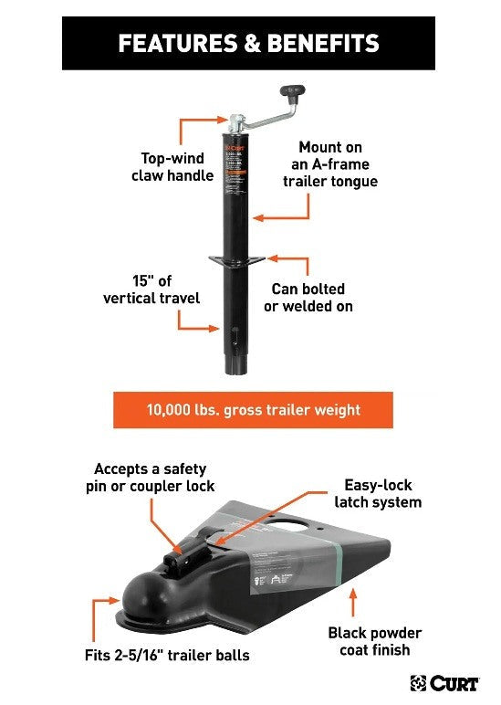 Trailer Jacks,A-Frame Style Trailers