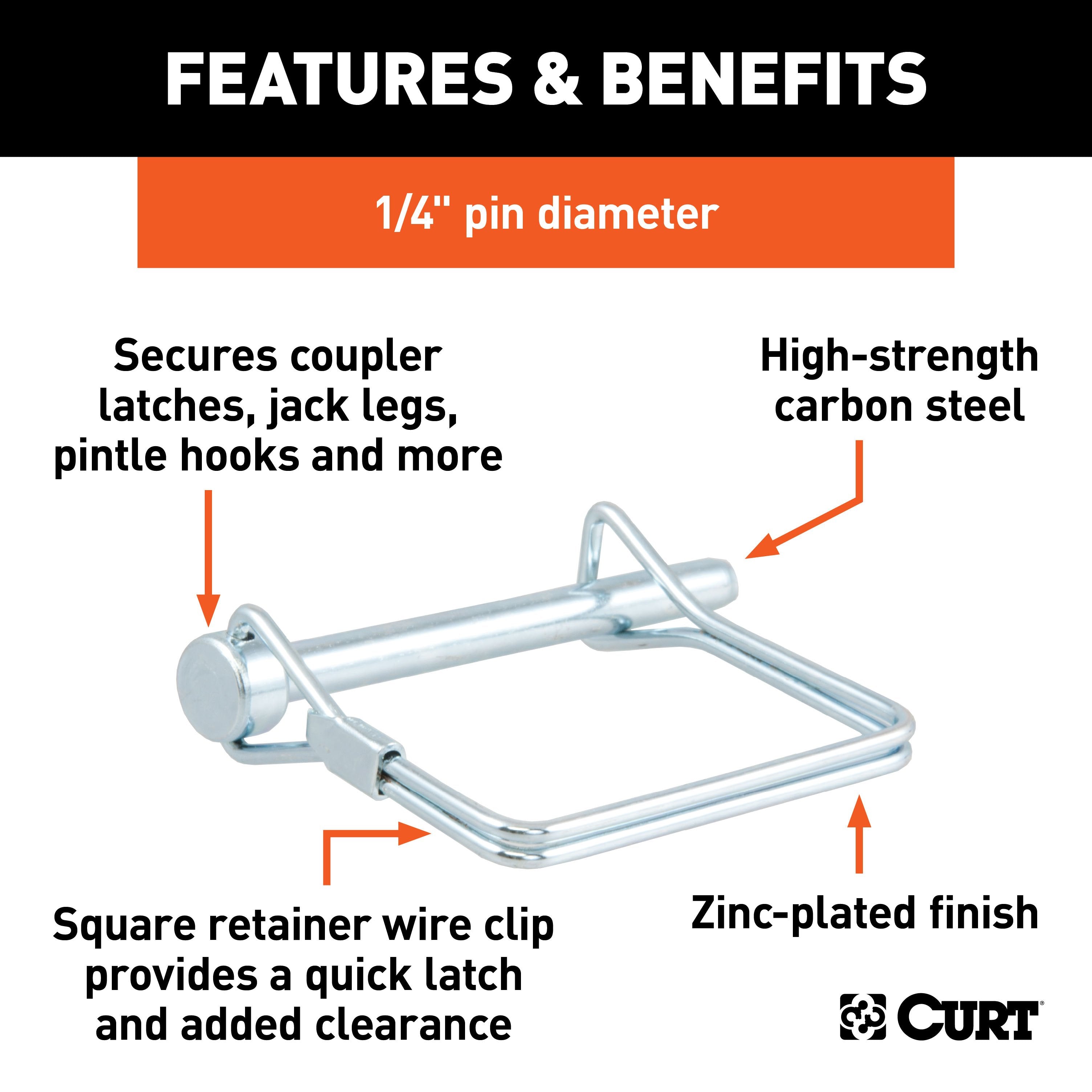 Trailer Tongue Coupler,Snapper Pins