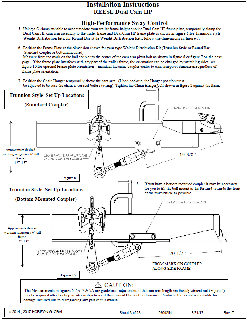 Weight Distribution,Sway Control