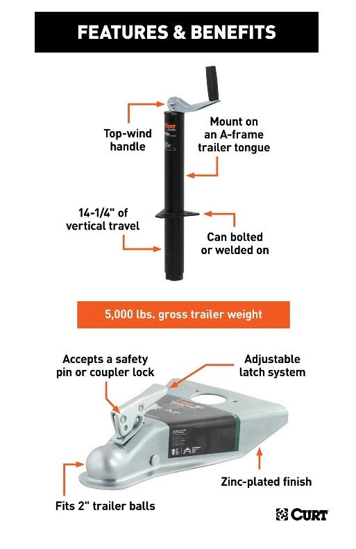Trailer Jacks,A-Frame Style Trailers