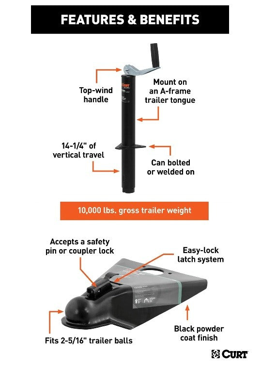 Trailer Jacks,A-Frame Style Trailers