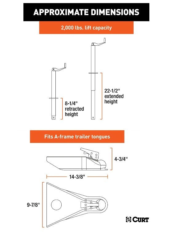 Trailer Jacks,A-Frame Style Trailers