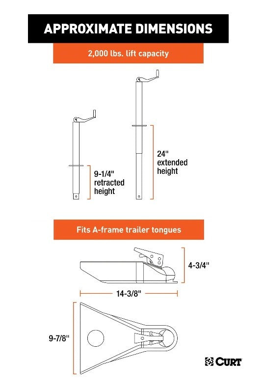 Trailer Jacks,A-Frame Style Trailers