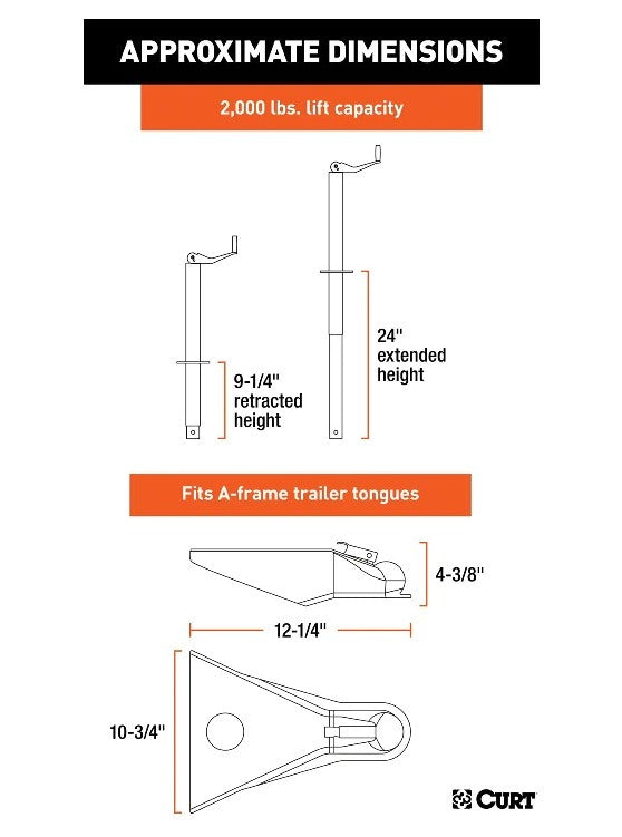 Trailer Jacks,A-Frame Style Trailers