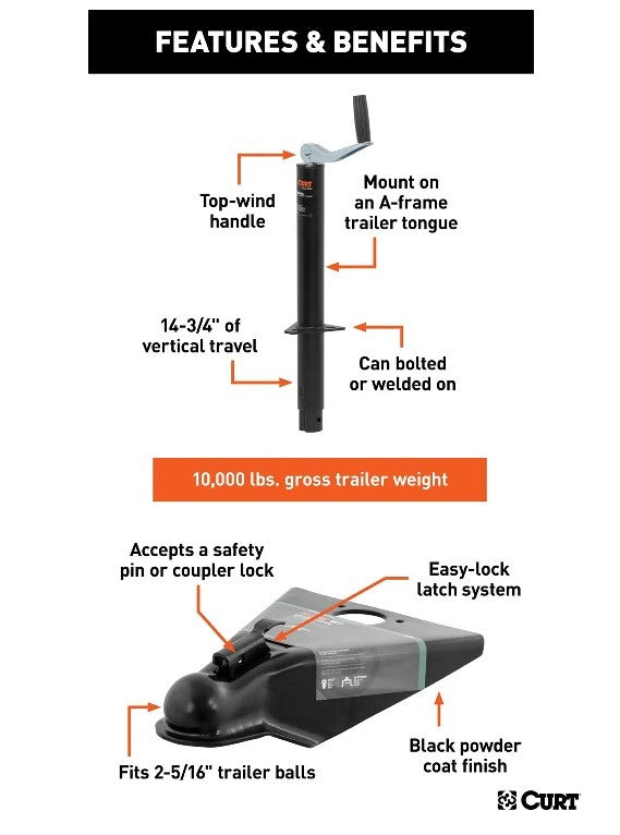 Trailer Jacks,A-Frame Style Trailers