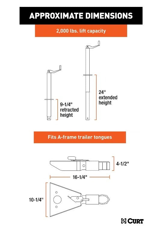 Trailer Jacks,A-Frame Style Trailers