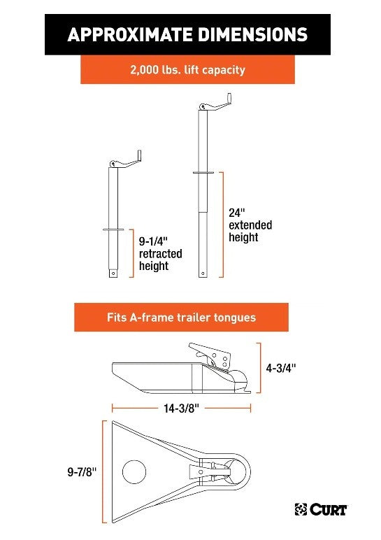 Trailer Jacks,A-Frame Style Trailers