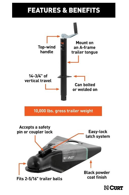 Trailer Jacks,A-Frame Style Trailers