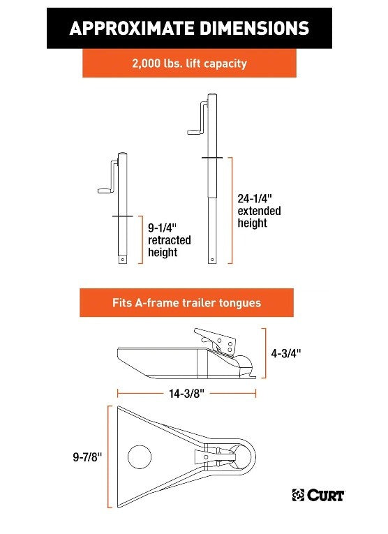 Trailer Jacks,A-Frame Style Trailers
