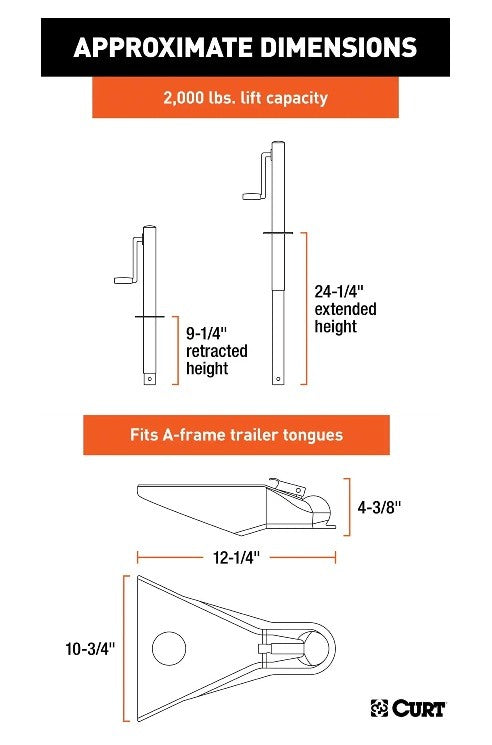 Trailer Jacks,A-Frame Style Trailers
