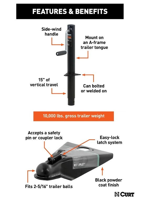 Trailer Jacks,A-Frame Style Trailers