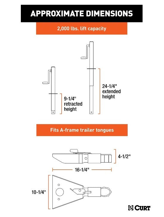 Trailer Jacks,A-Frame Style Trailers