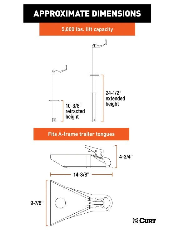 Trailer Jacks,A-Frame Style Trailers