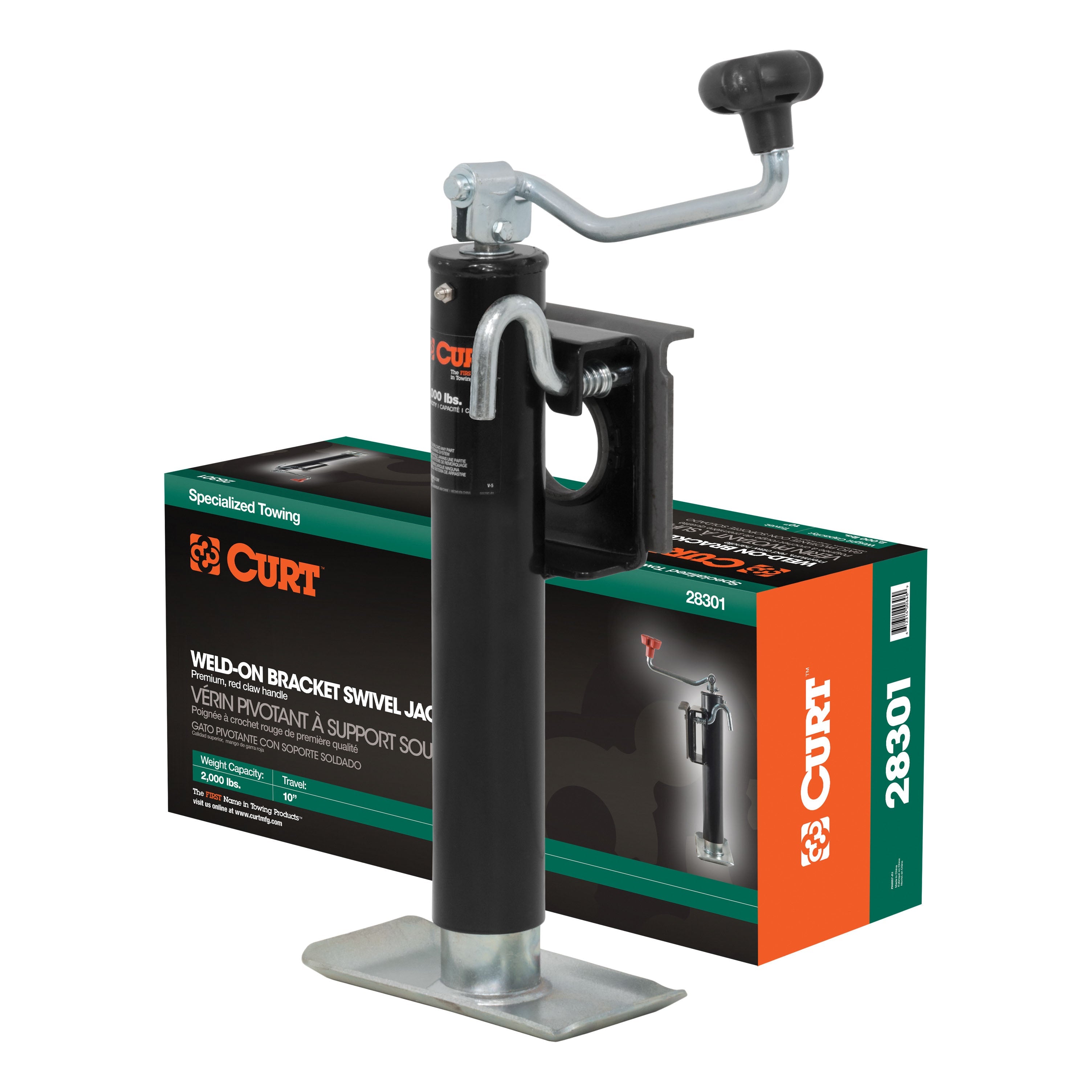 Boat Trailer Jacks,Snap-Ring Style Swivel Bracket Jack