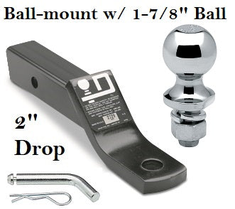 Trailer Hitch Ball Mount,Fixed Ball Mount