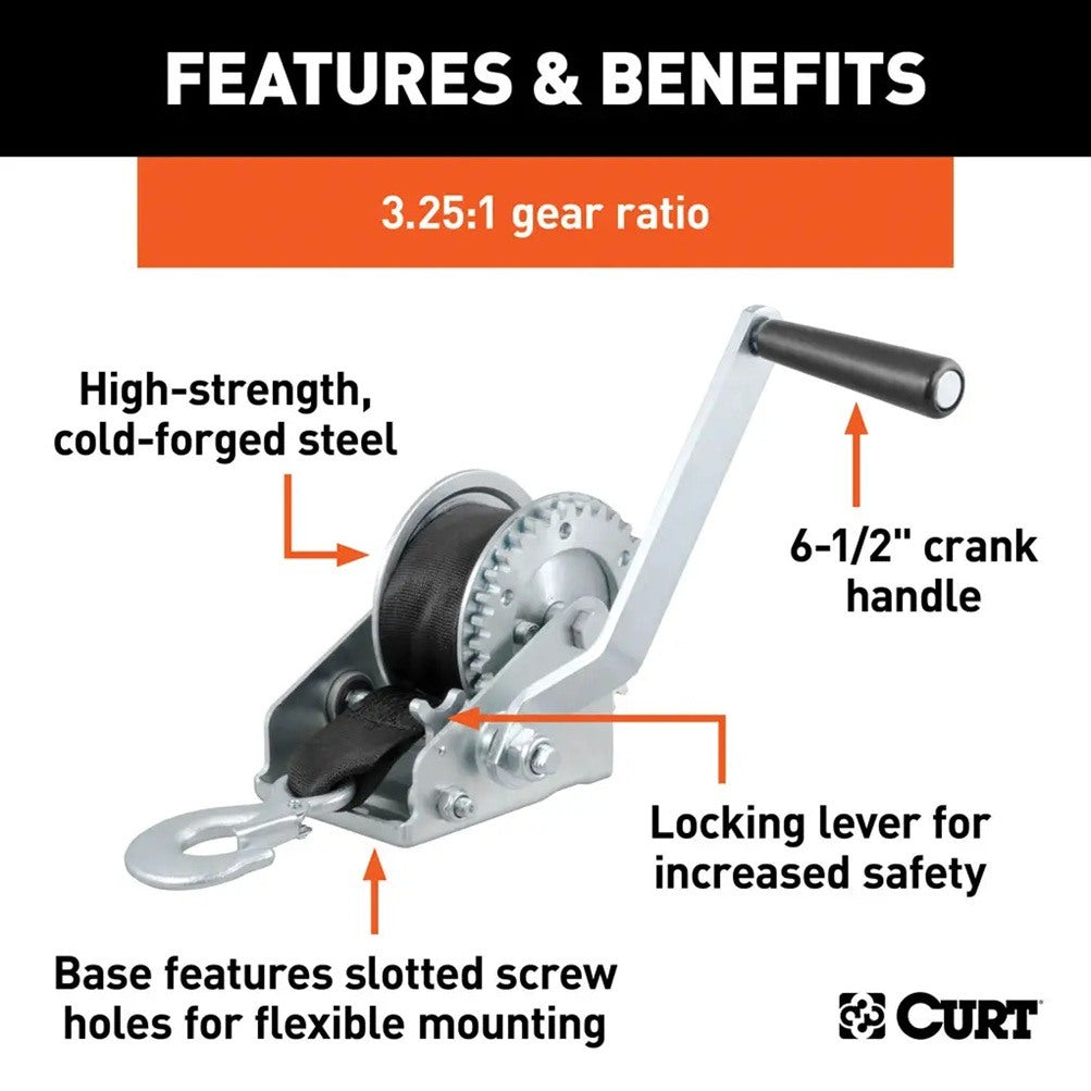 Boat Winch,Single Speed Trailer Winch