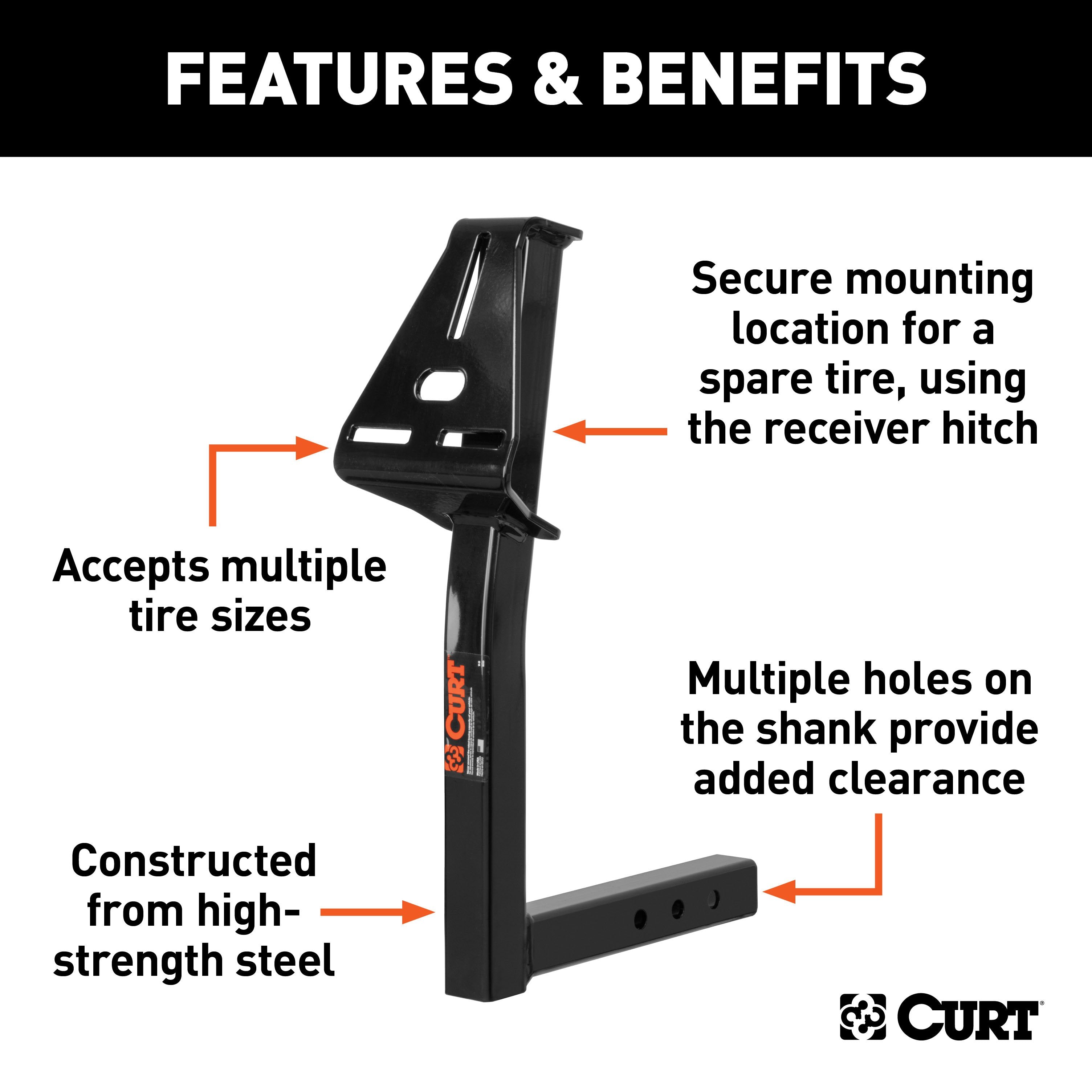 Front Trailer Hitch Parts,Spare Tire Carrier