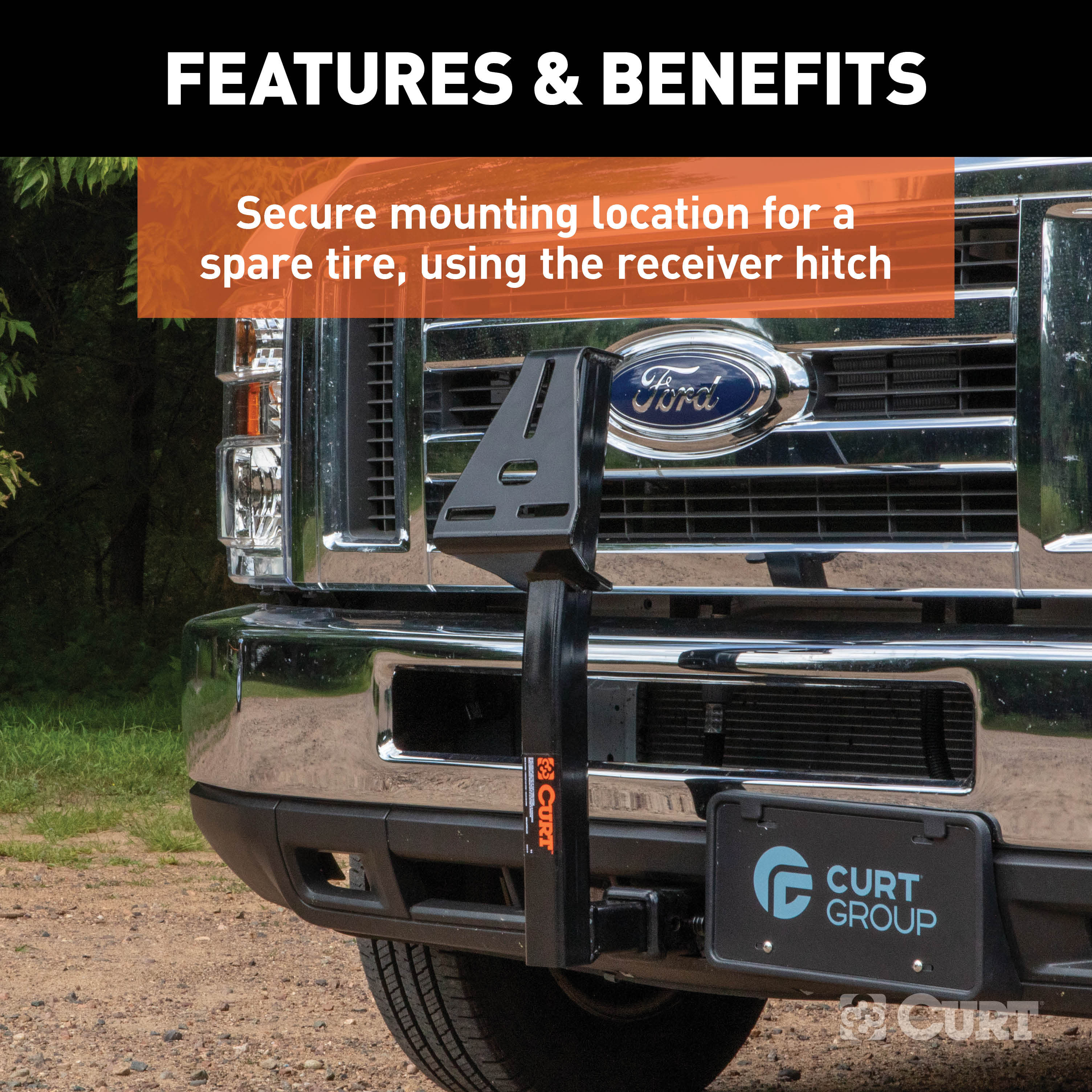 Front Trailer Hitch Parts,Spare Tire Carrier