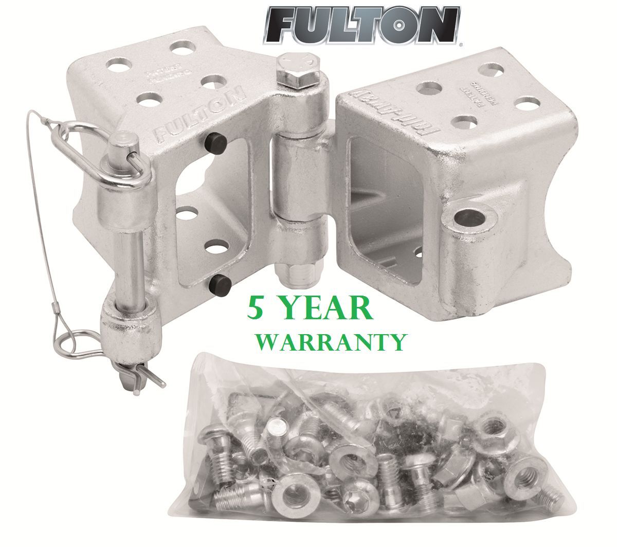 Swing Away Trailer Tongue,Zinc Plated Bolt-On Hinge Kits