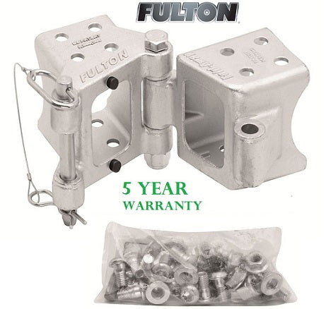 Swing Away Trailer Tongue,Zinc Plated Bolt-On Hinge Kits