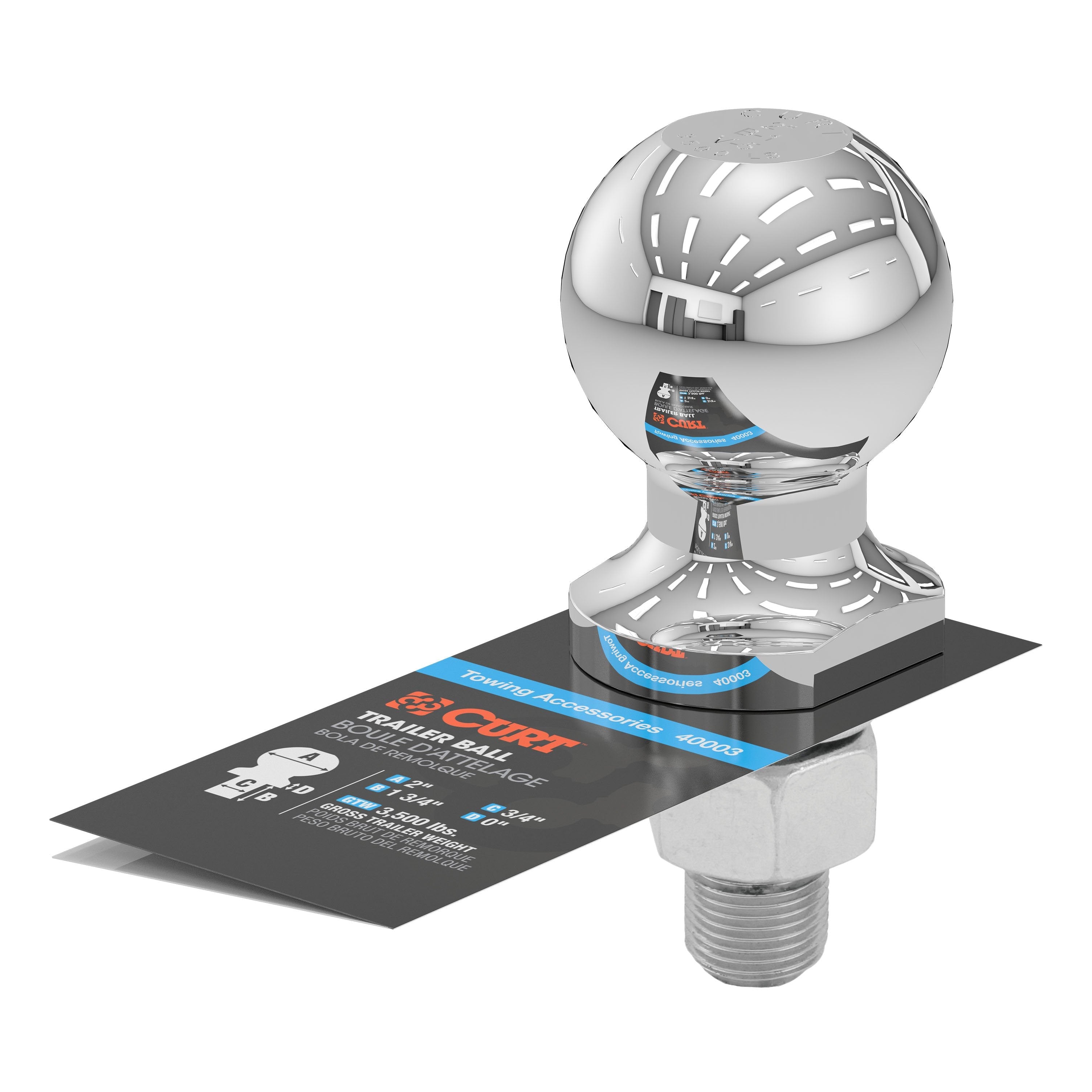 Trailer Hitch Ball,2 Inch Ball