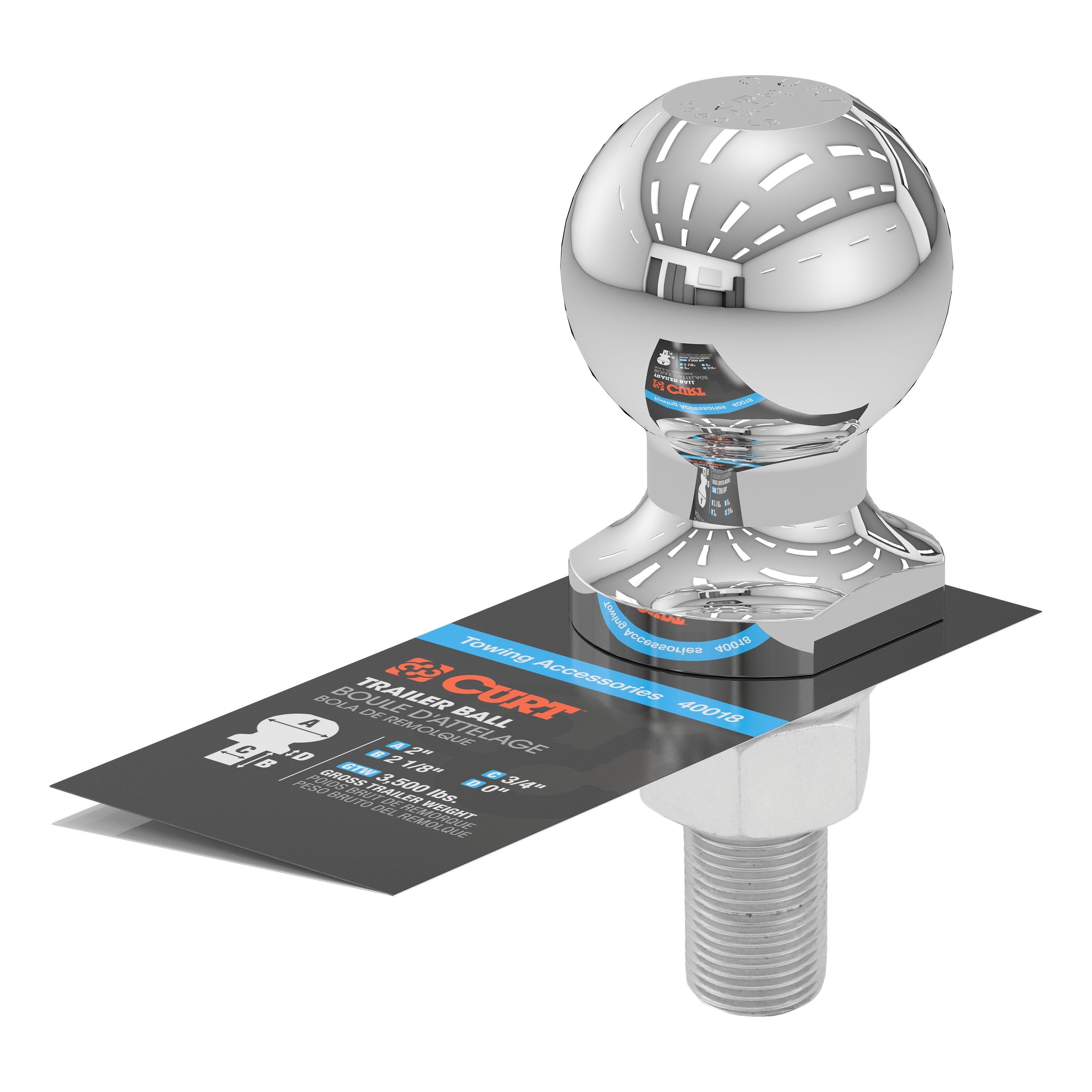 Trailer Hitch Ball,2 Inch Ball