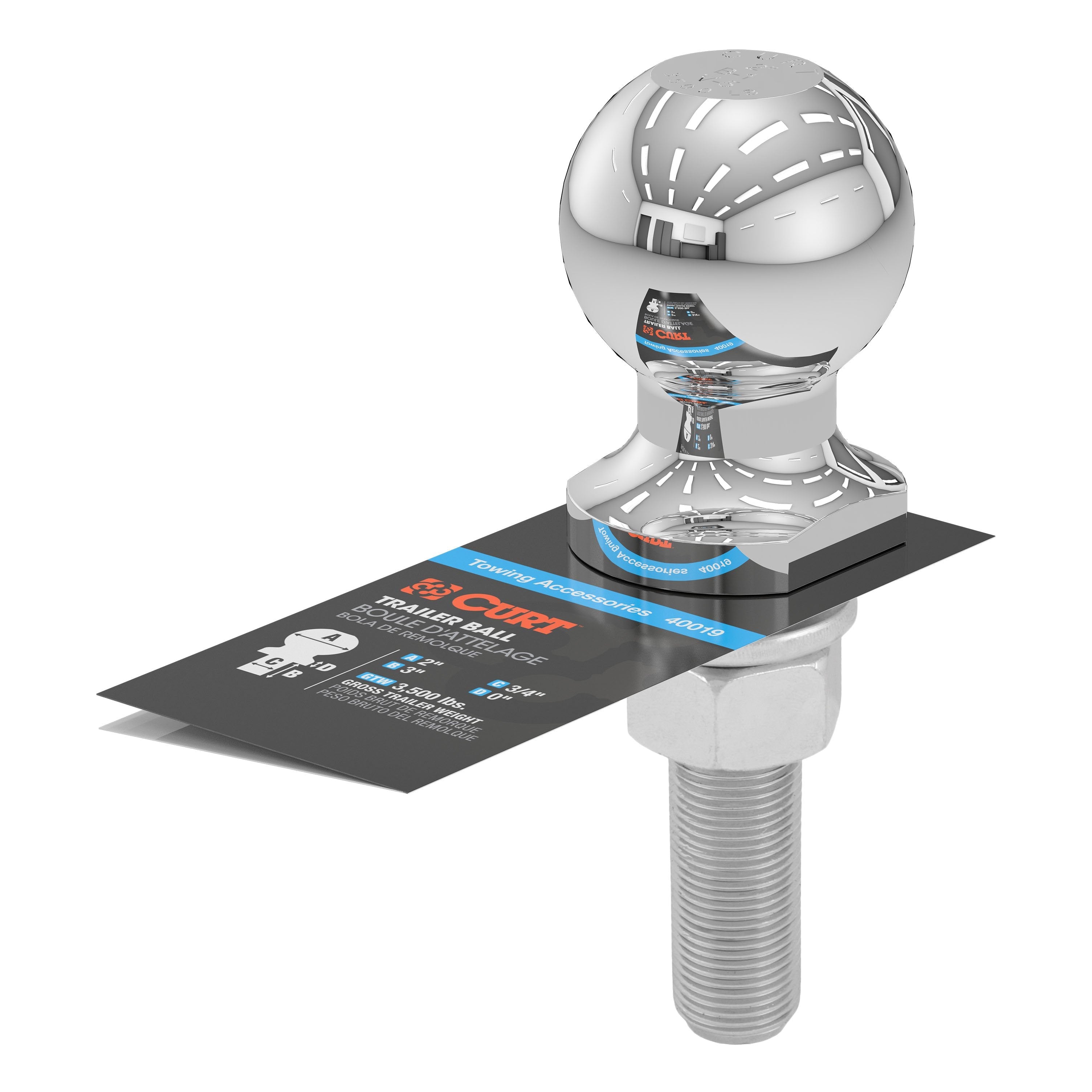 Trailer Hitch Ball,2 Inch Ball
