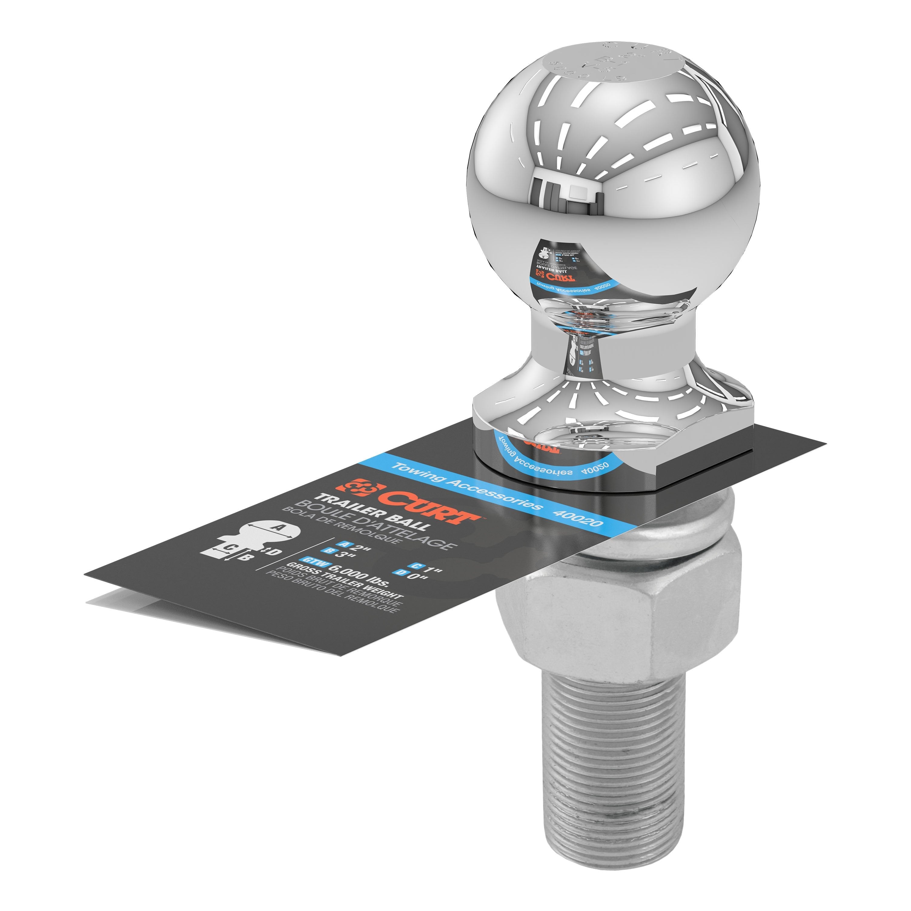 Trailer Hitch Ball,2 Inch Ball
