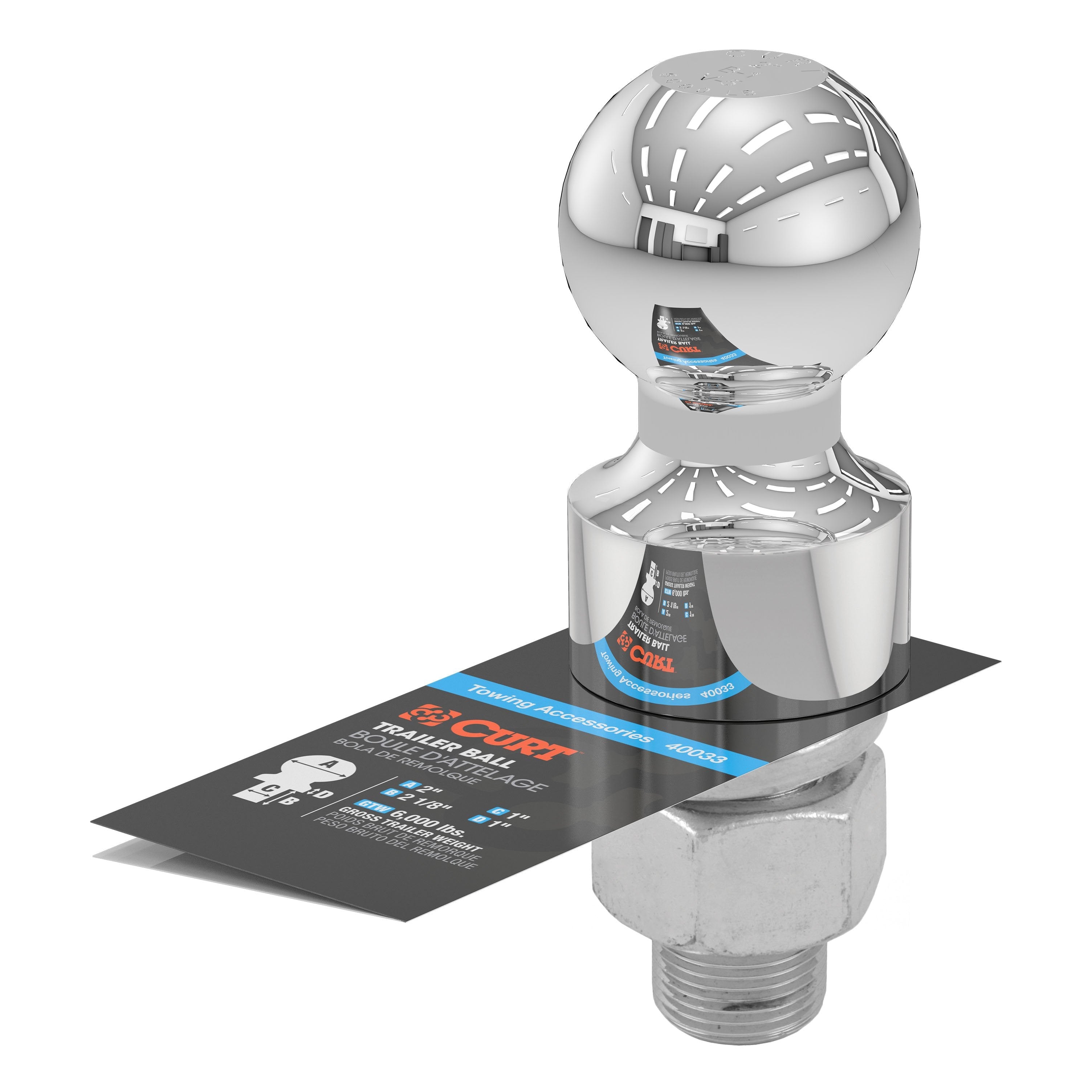 Trailer Hitch Ball,2 Inch Ball