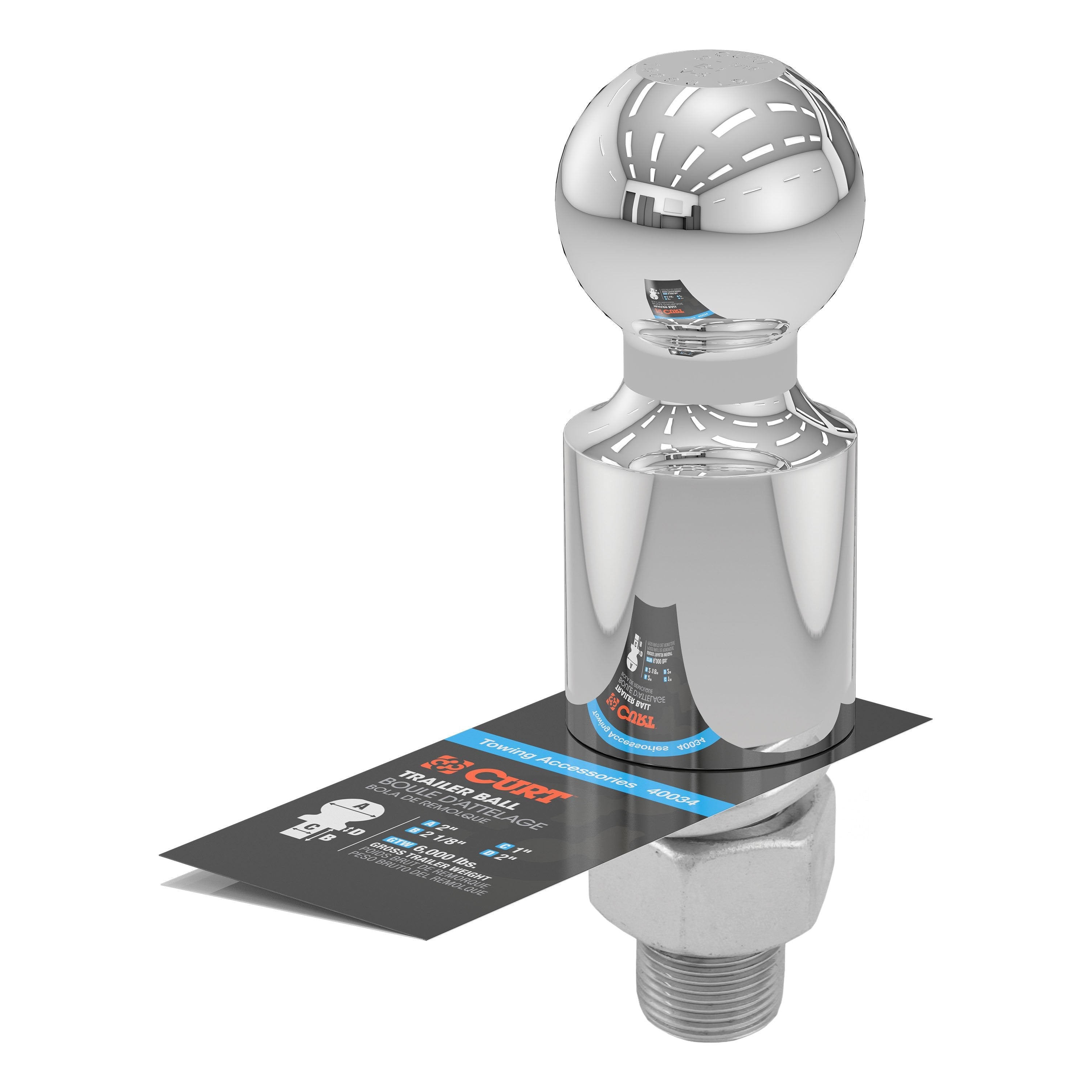 Trailer Hitch Ball,2 Inch Ball