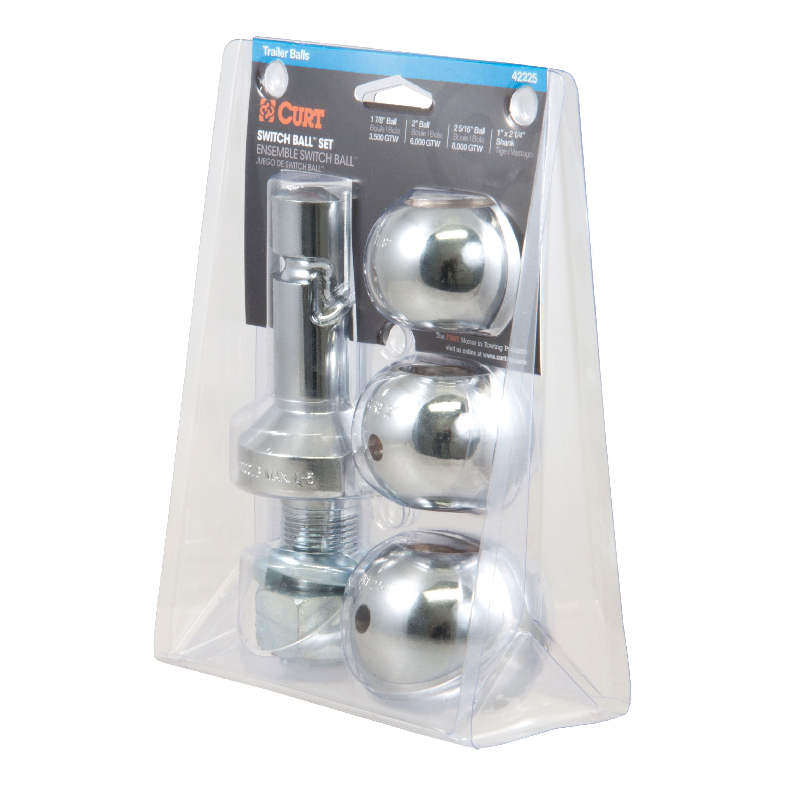 Trailer Hitch Ball,1-7/8 Inch Ball