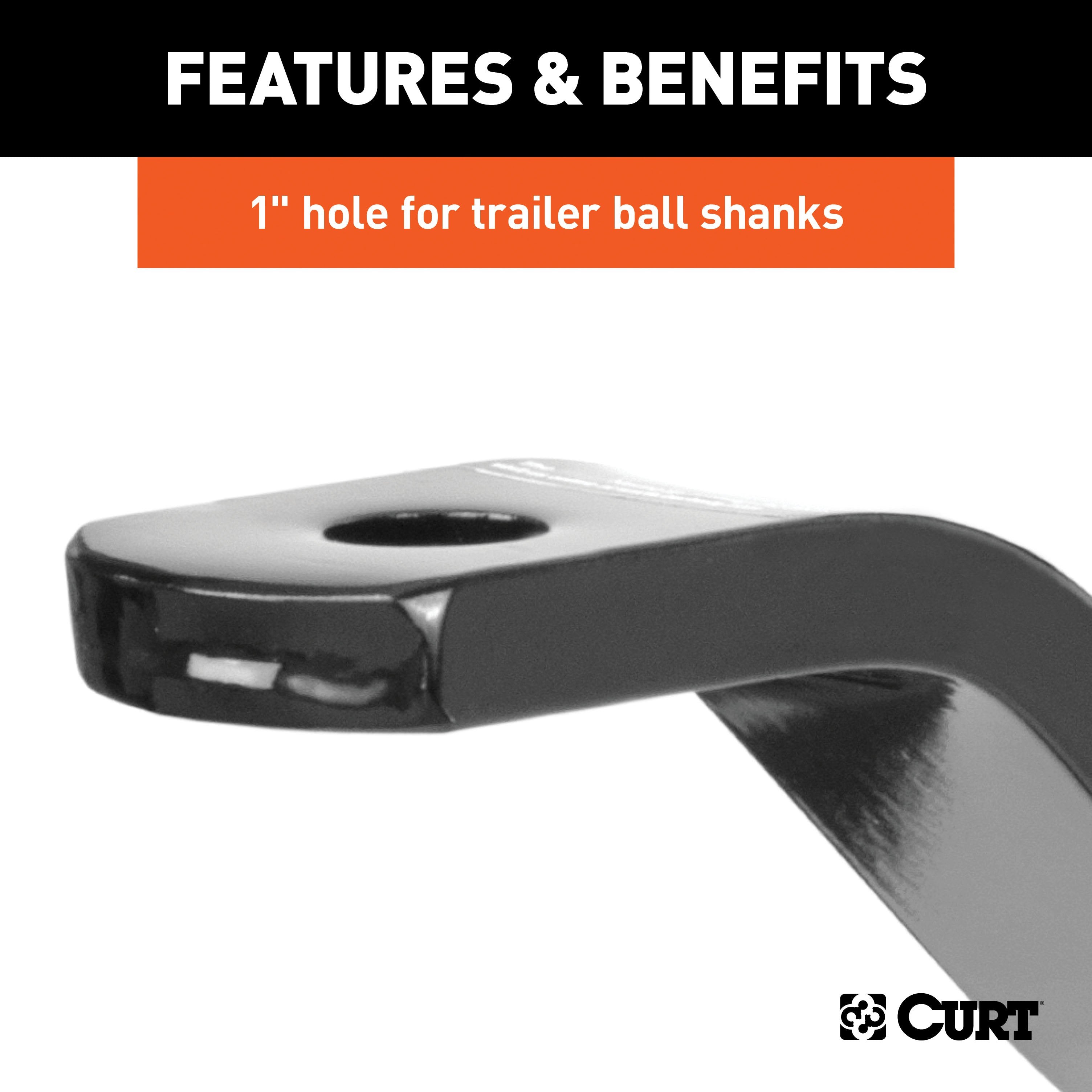 Trailer Hitch Ball Mount,Fixed Ball Mount