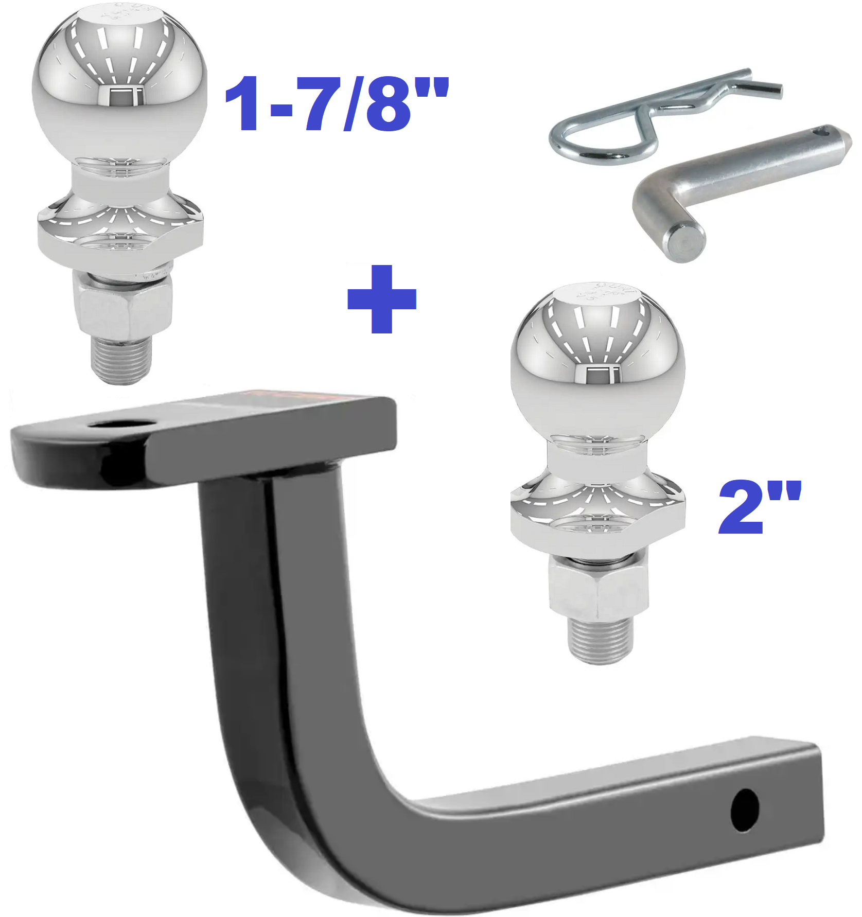 Trailer Hitch Ball Mount,Fixed Ball Mount