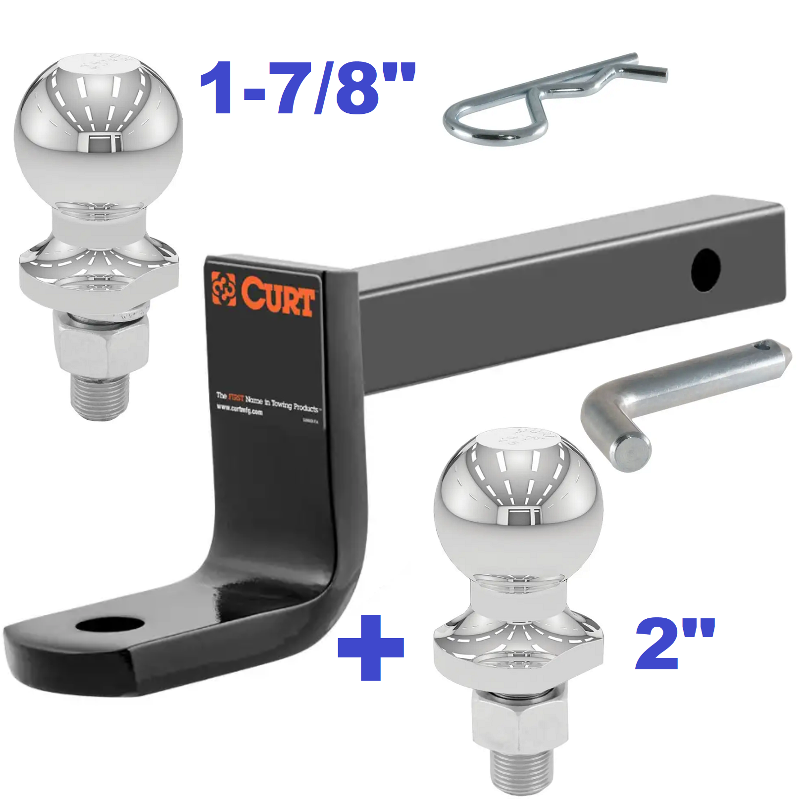 Trailer Hitch Ball Mount,Fixed Ball Mount