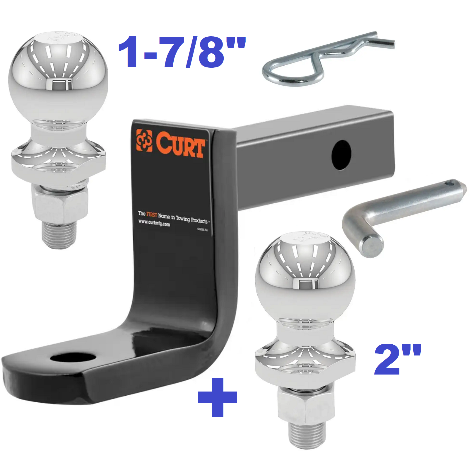 Trailer Hitch Ball Mount,Fixed Ball Mount