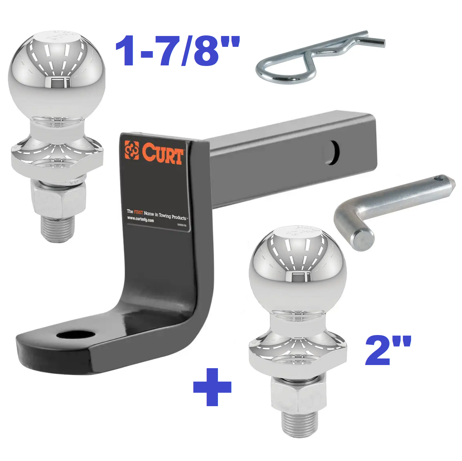 Trailer Hitch Ball Mount,Fixed Ball Mount