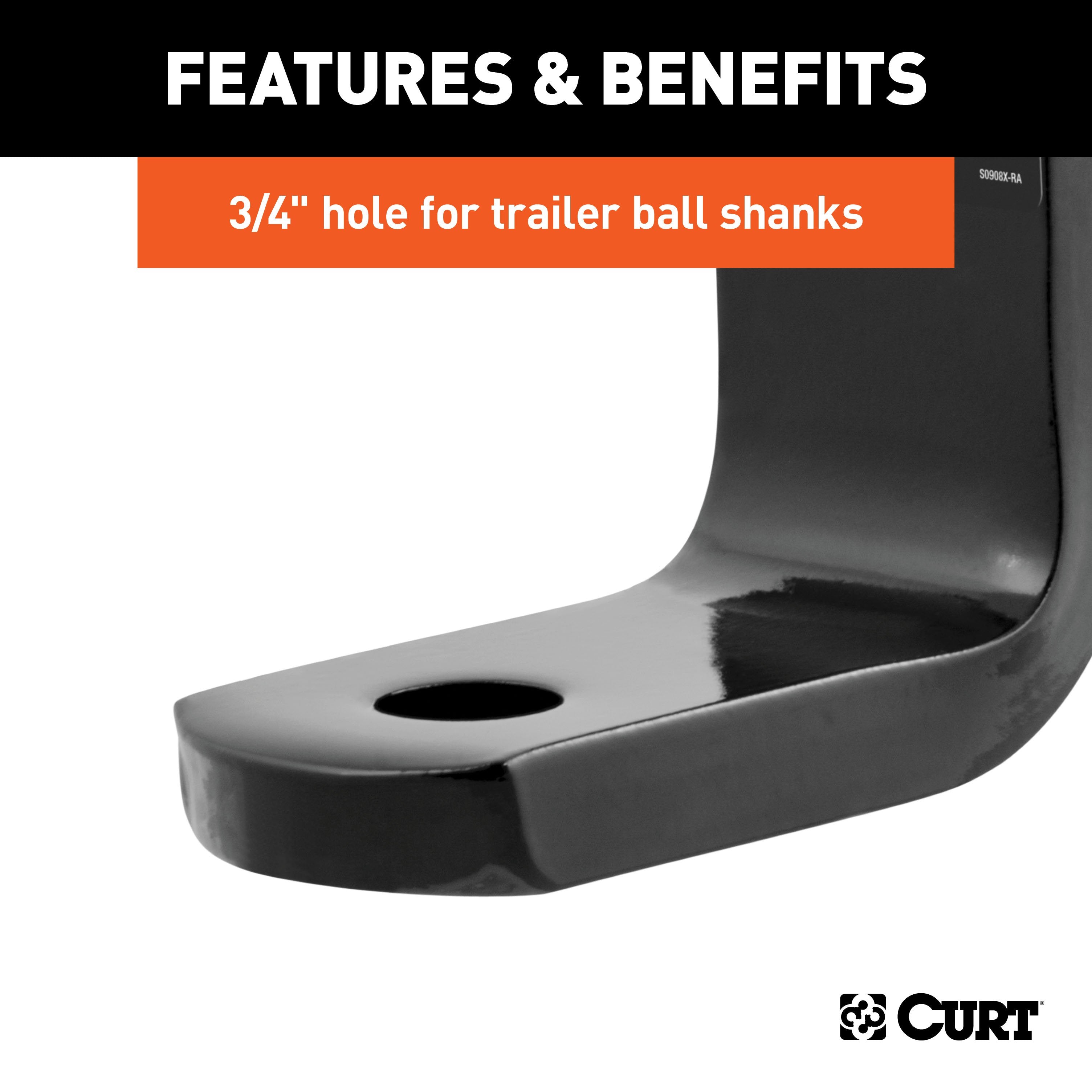 Trailer Hitch Ball Mount,Fixed Ball Mount